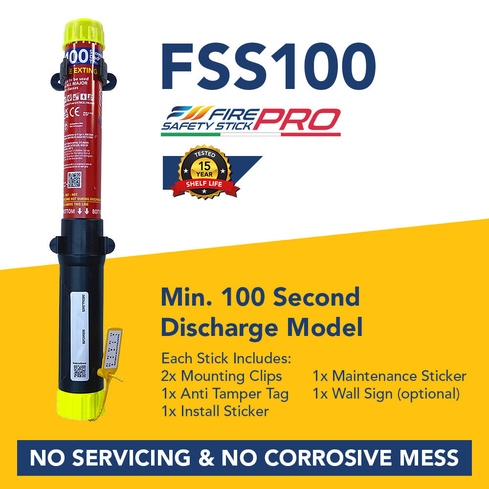 FSS100 PRO (Commercial) – 100 Second Fire Safety Stick